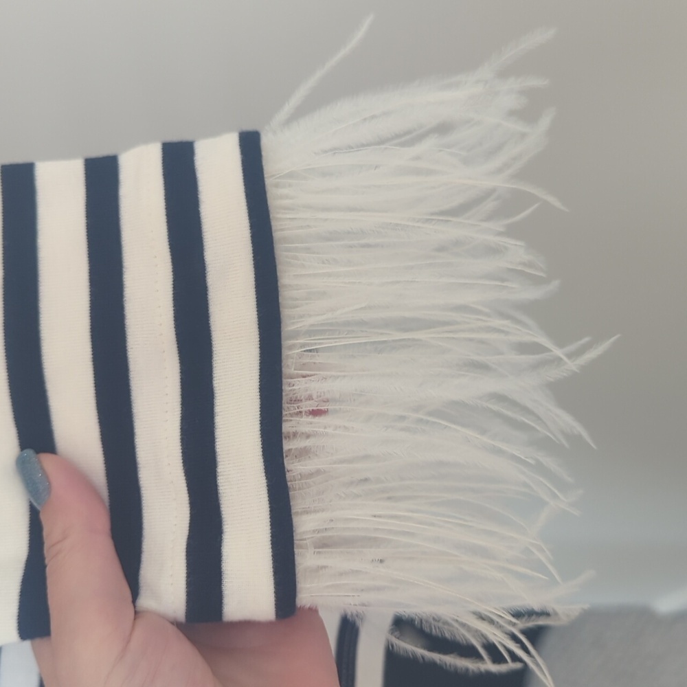 J Crew Feather Feather Striped Top - Picture 5 of 7